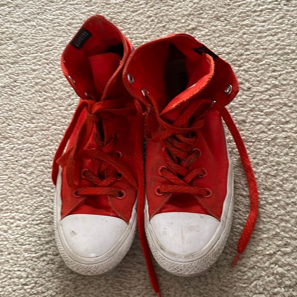 Red HighTop Converse